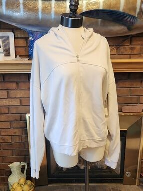 RECREATION by Thread And Supply Oatmeal Cream Zip-Up Hoodie Jacket